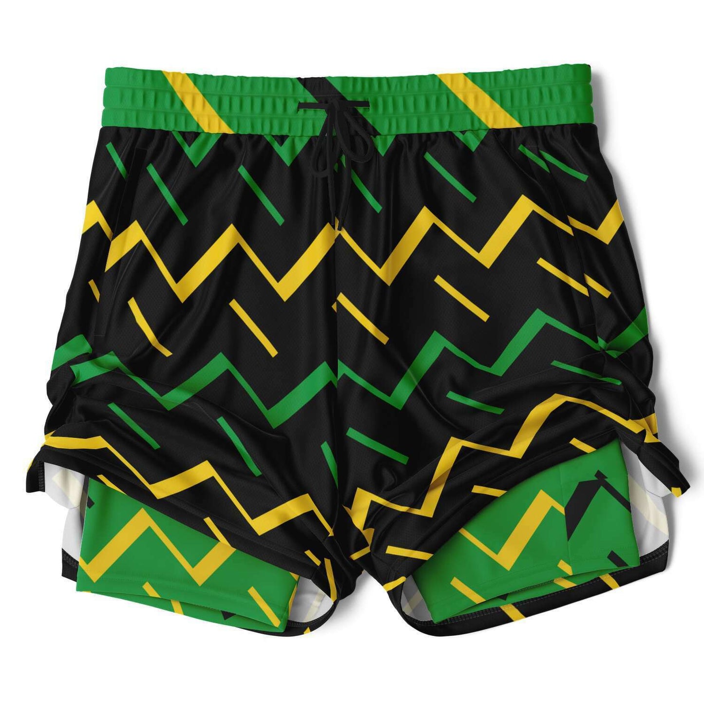 Jamaica Athletic 2-in-1 Compression Shorts