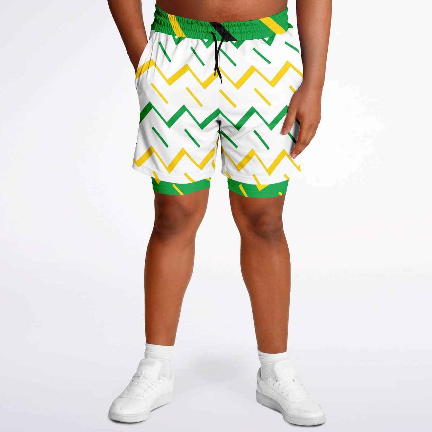 Jamaica Athletic 2-in-1 Compression Shorts
