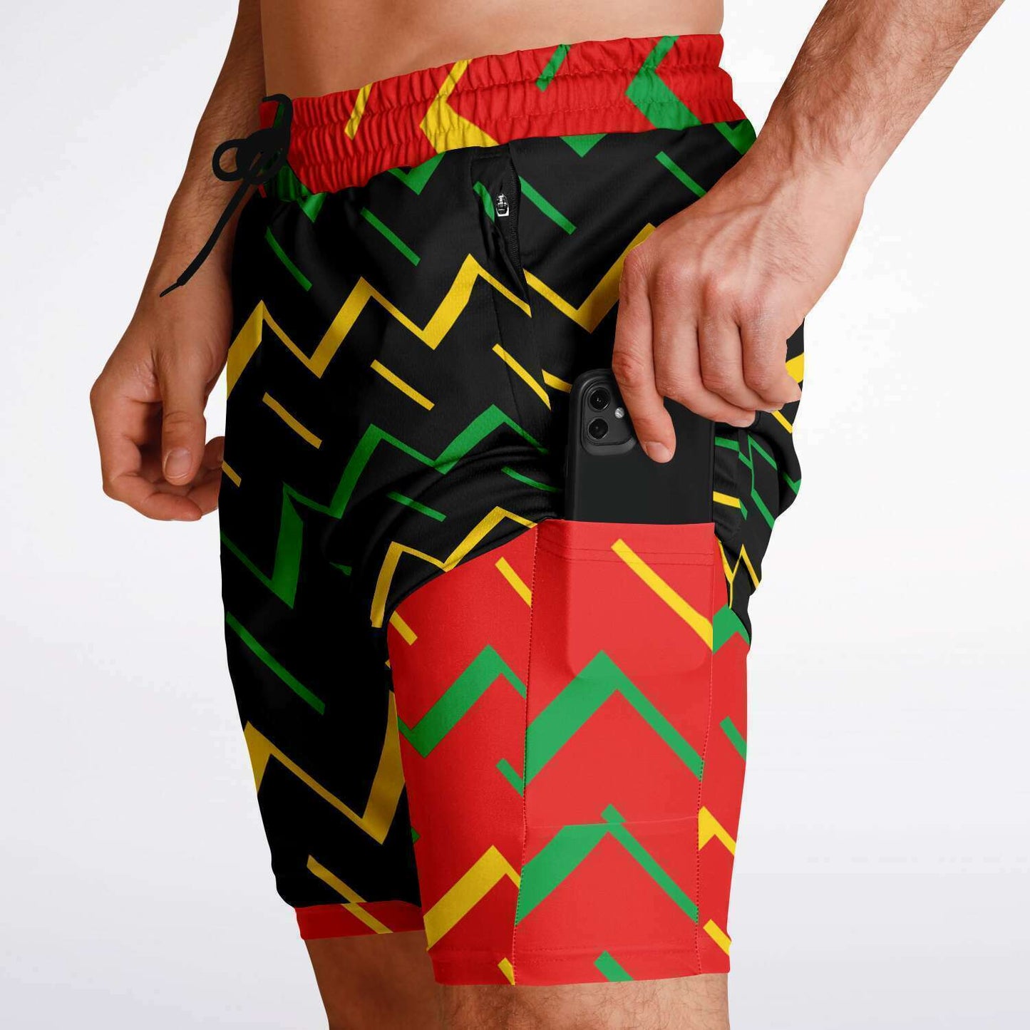 Jamaica Athletic 2-in-1 Compression Shorts