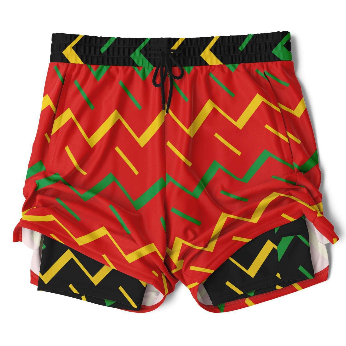 Jamaica Athletic 2-in-1 Compression Shorts