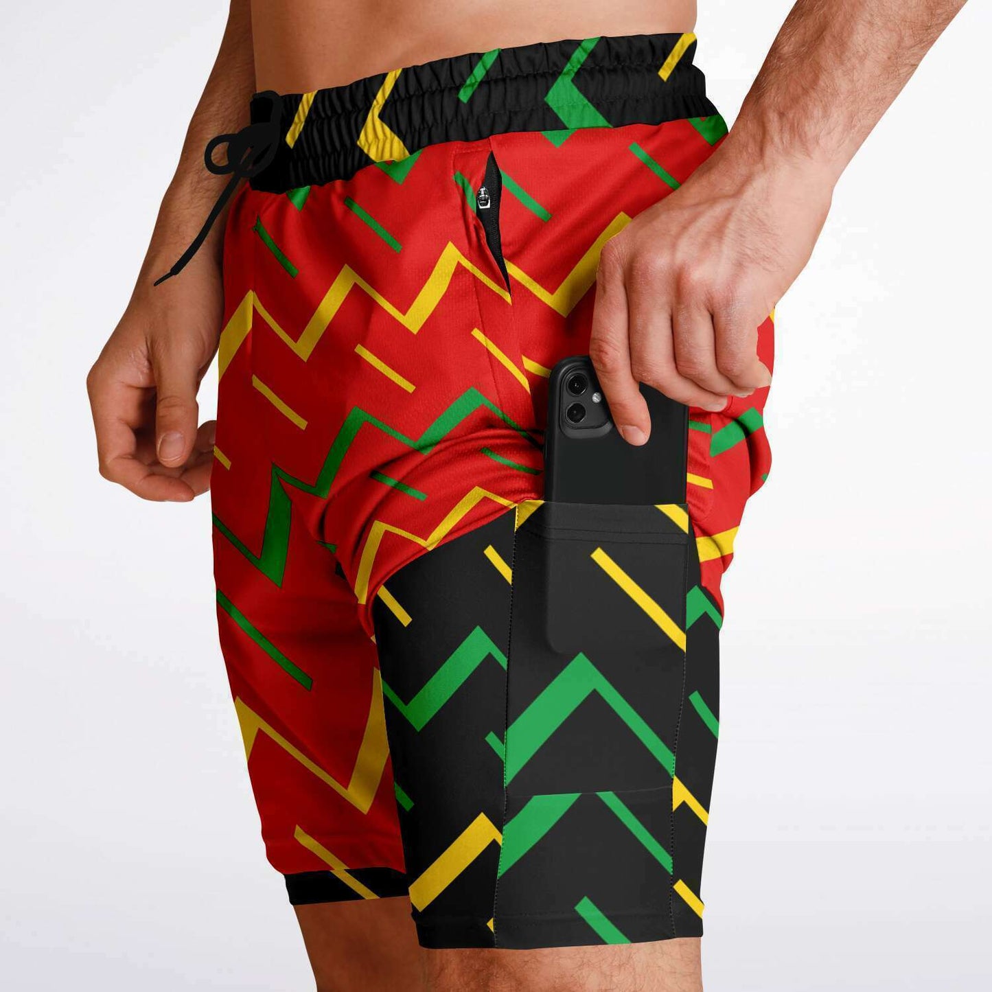 Jamaica Athletic 2-in-1 Compression Shorts