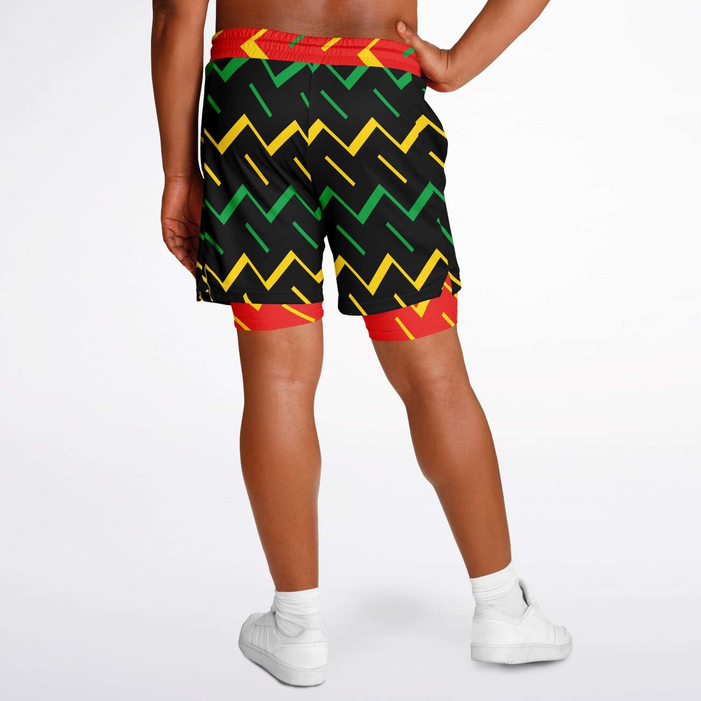 Jamaica Athletic 2-in-1 Compression Shorts
