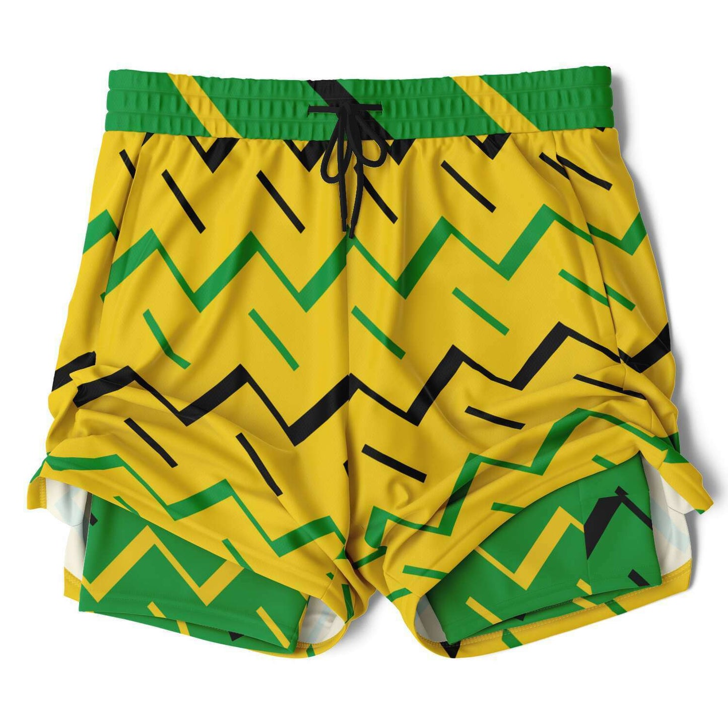 Jamaica Athletic 2-in-1 Compression Shorts