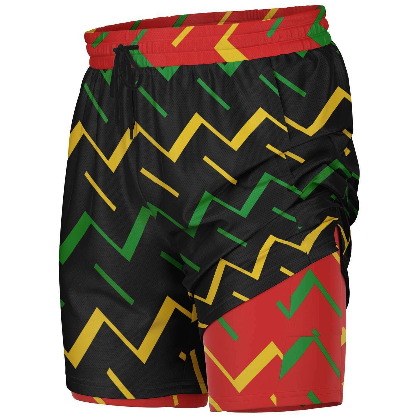 Jamaica Athletic 2-in-1 Compression Shorts