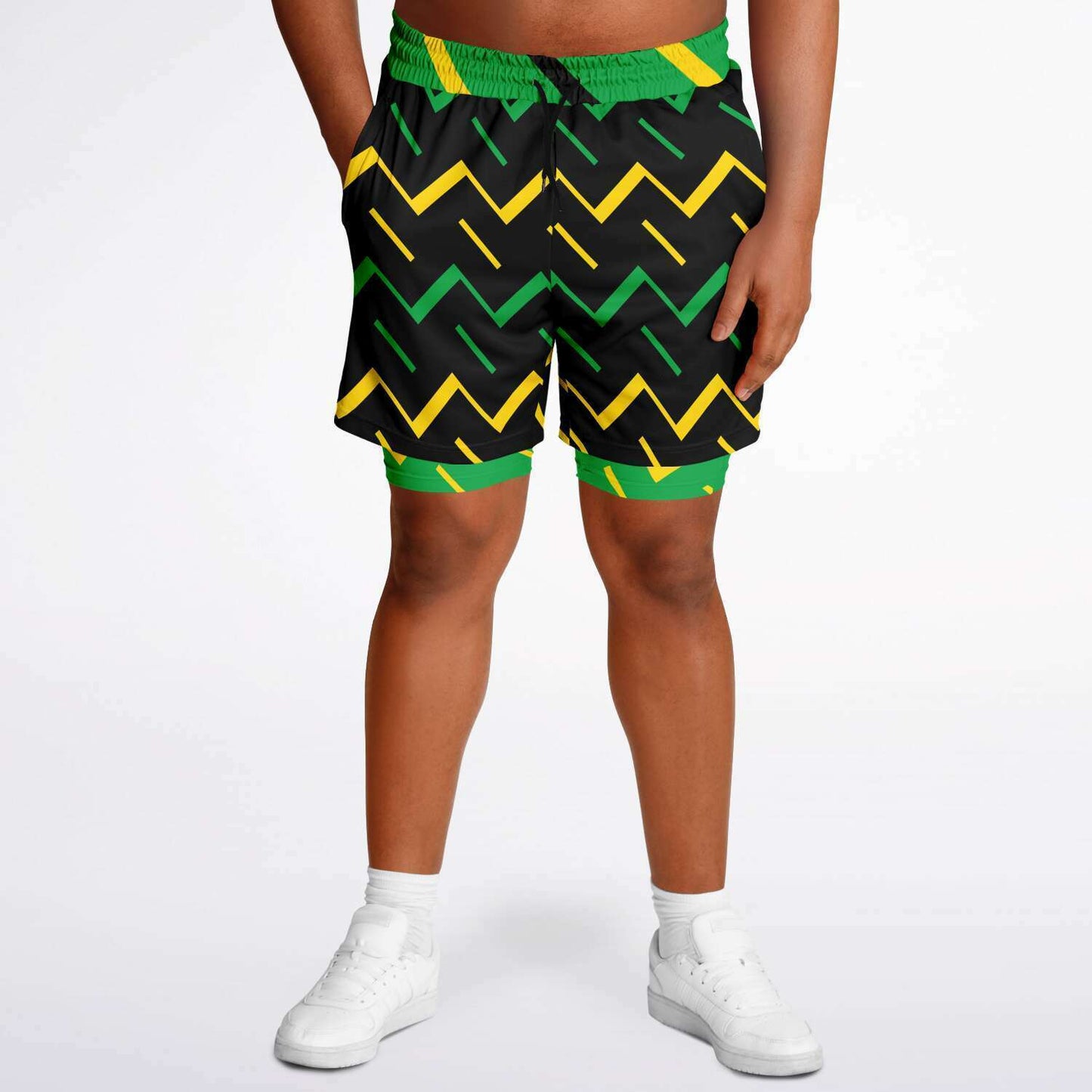 Jamaica Athletic 2-in-1 Compression Shorts