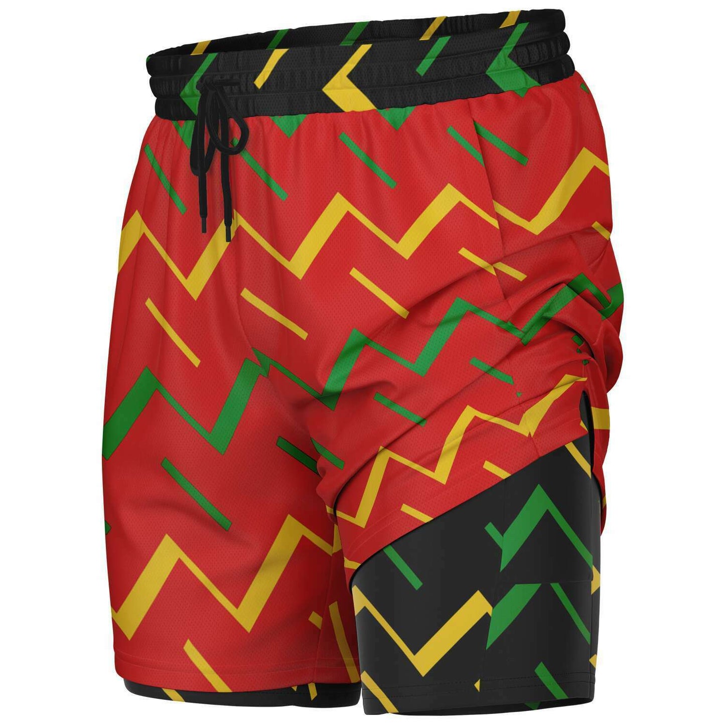 Jamaica Athletic 2-in-1 Compression Shorts