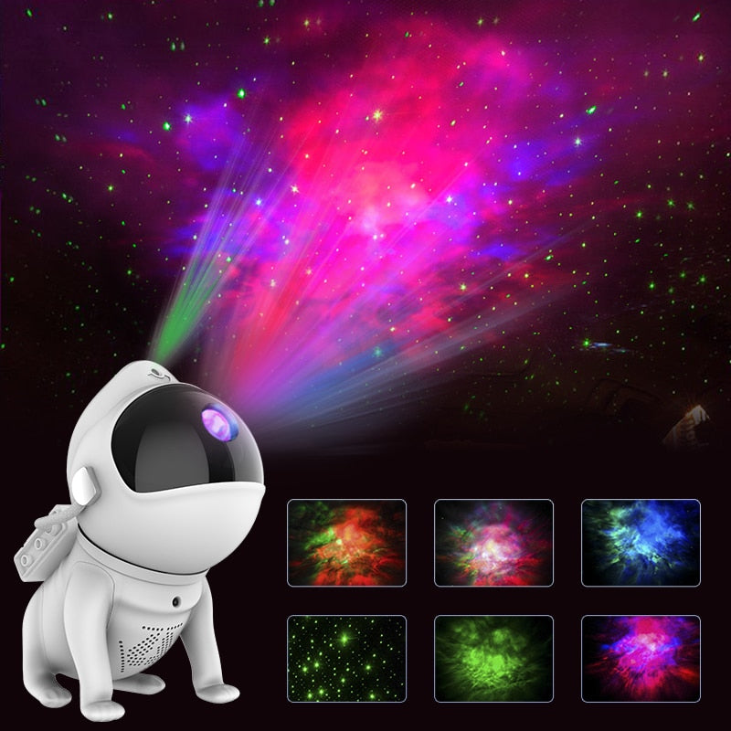 Space Dog Bluetooth Galaxy Star Projector: WIFI App-Controlled