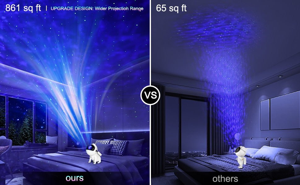 Space Dog Bluetooth Galaxy Star Projector: WIFI App-Controlled