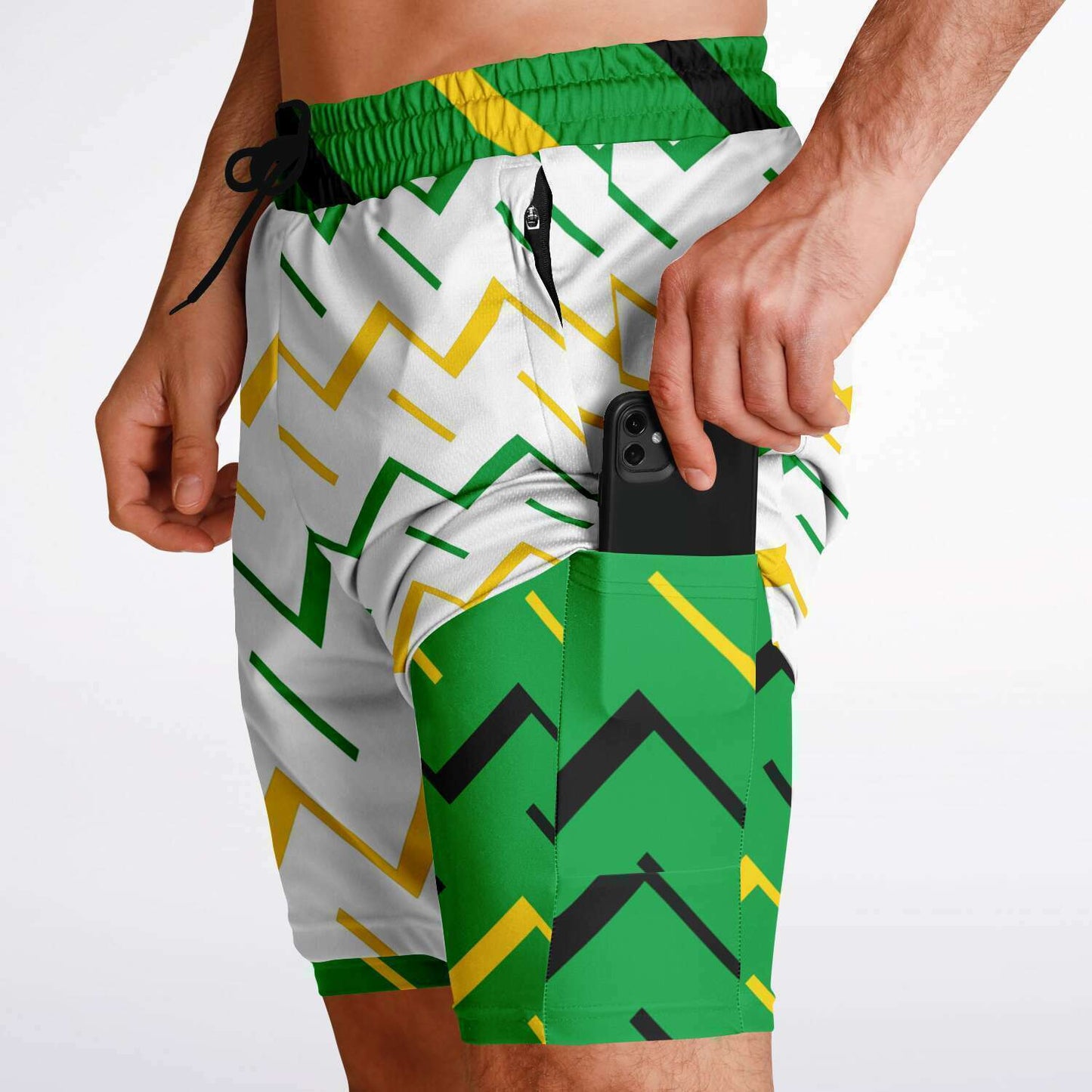 Jamaica Athletic 2-in-1 Compression Shorts