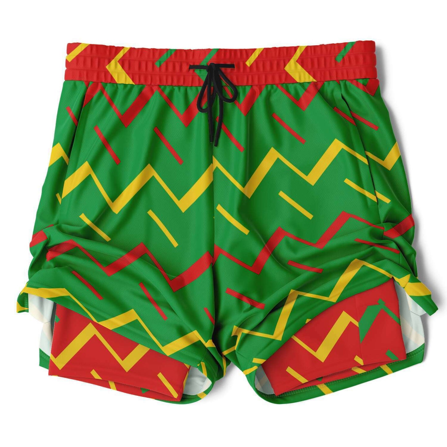Jamaica Athletic 2-in-1 Compression Shorts