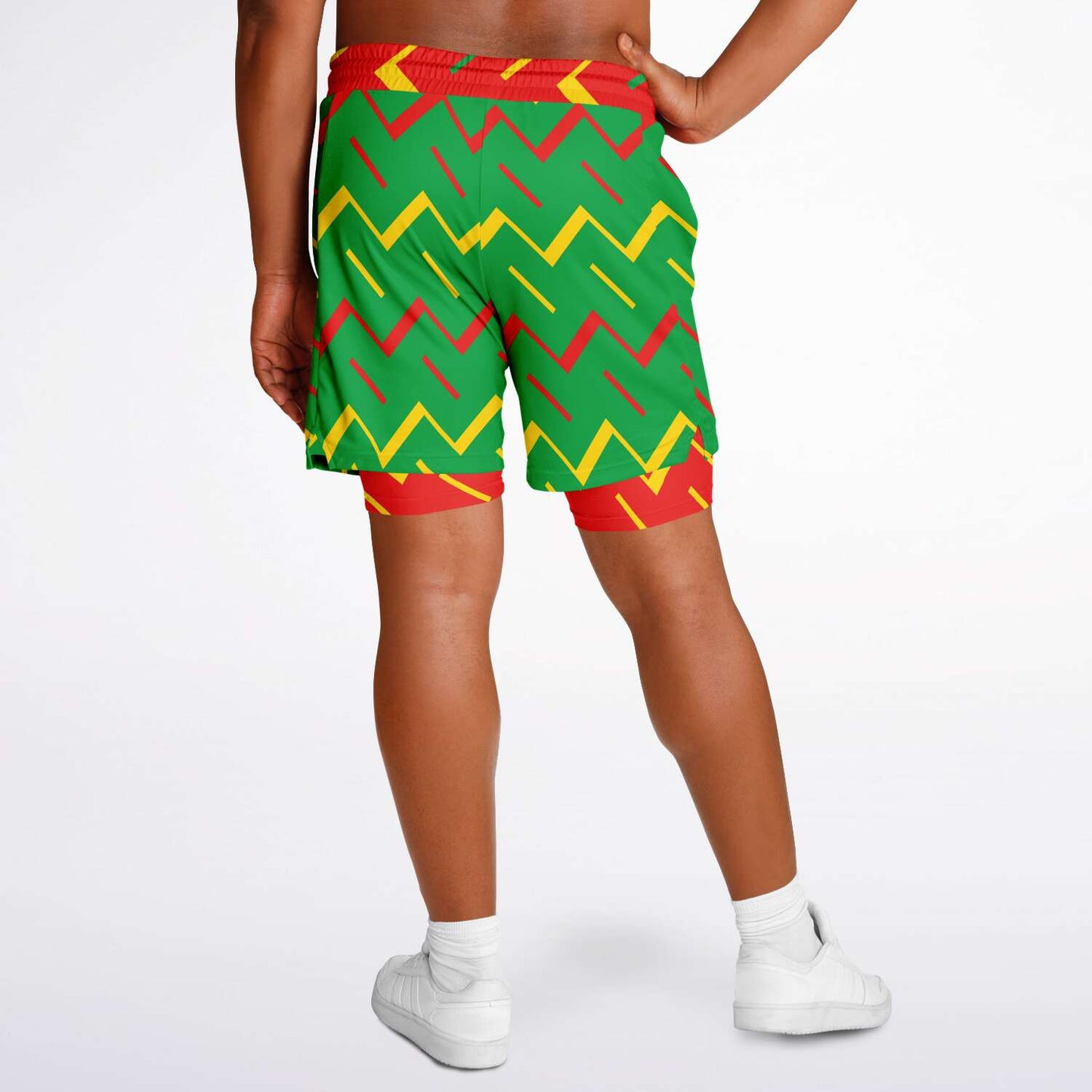 Jamaica Athletic 2-in-1 Compression Shorts