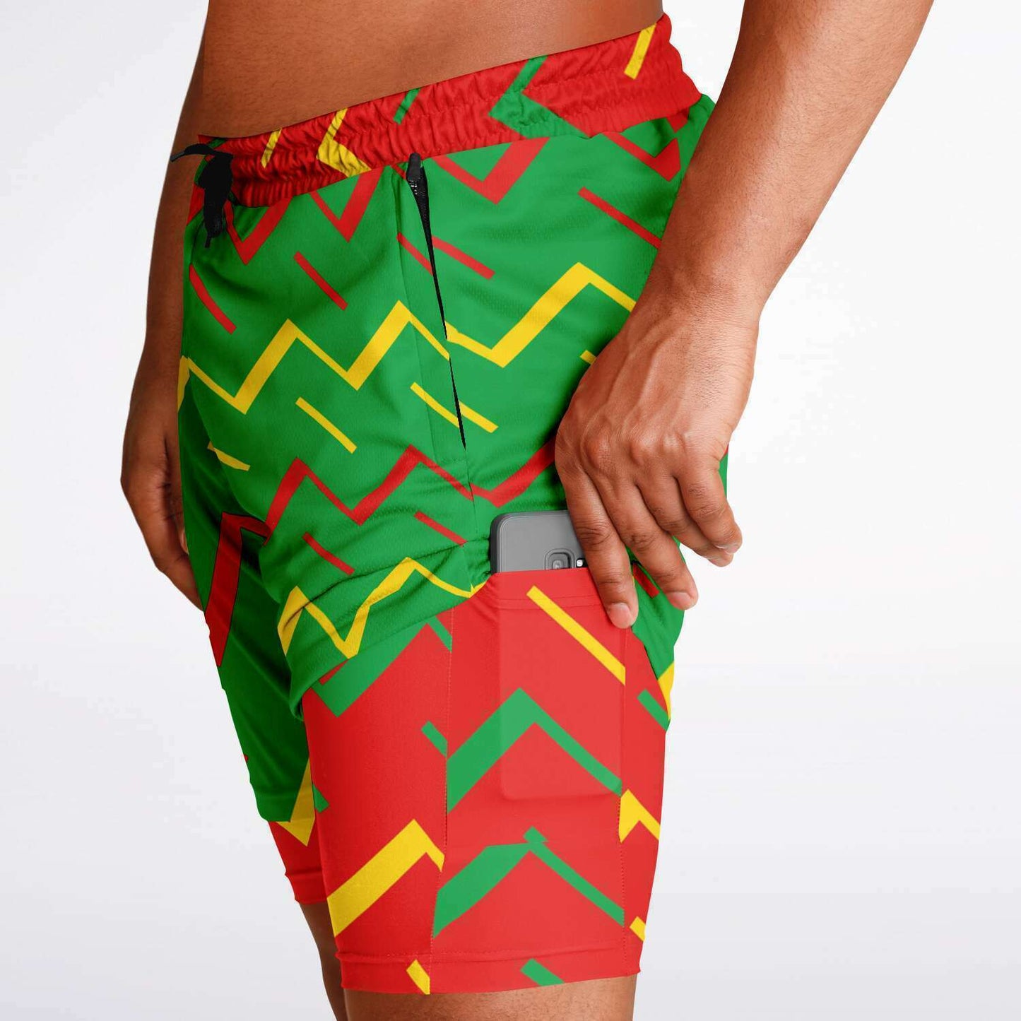 Jamaica Athletic 2-in-1 Compression Shorts