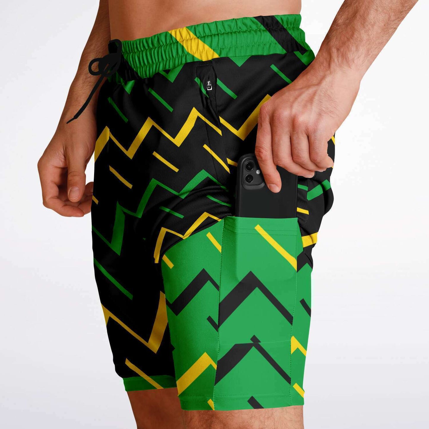Jamaica Athletic 2-in-1 Compression Shorts