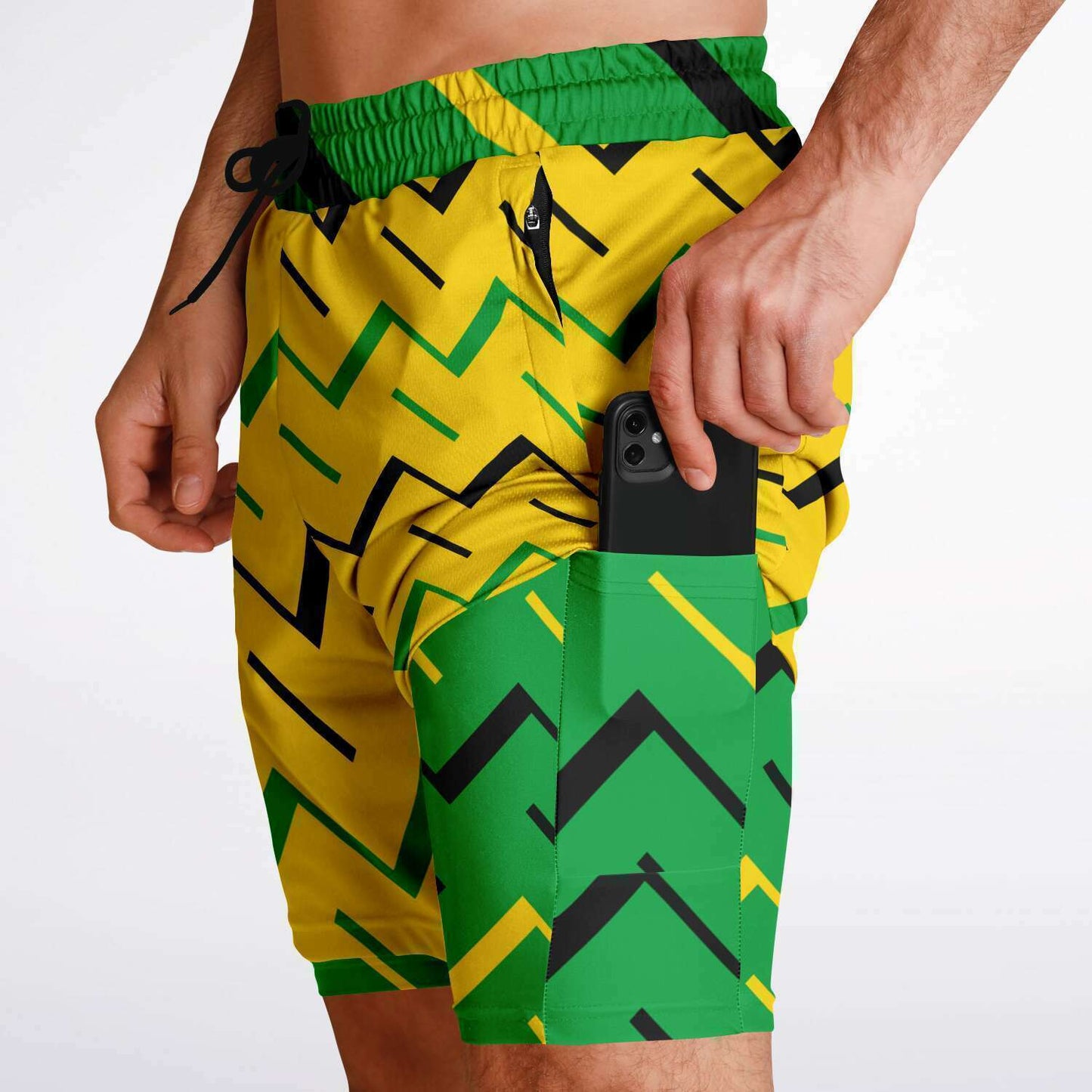 Jamaica Athletic 2-in-1 Compression Shorts