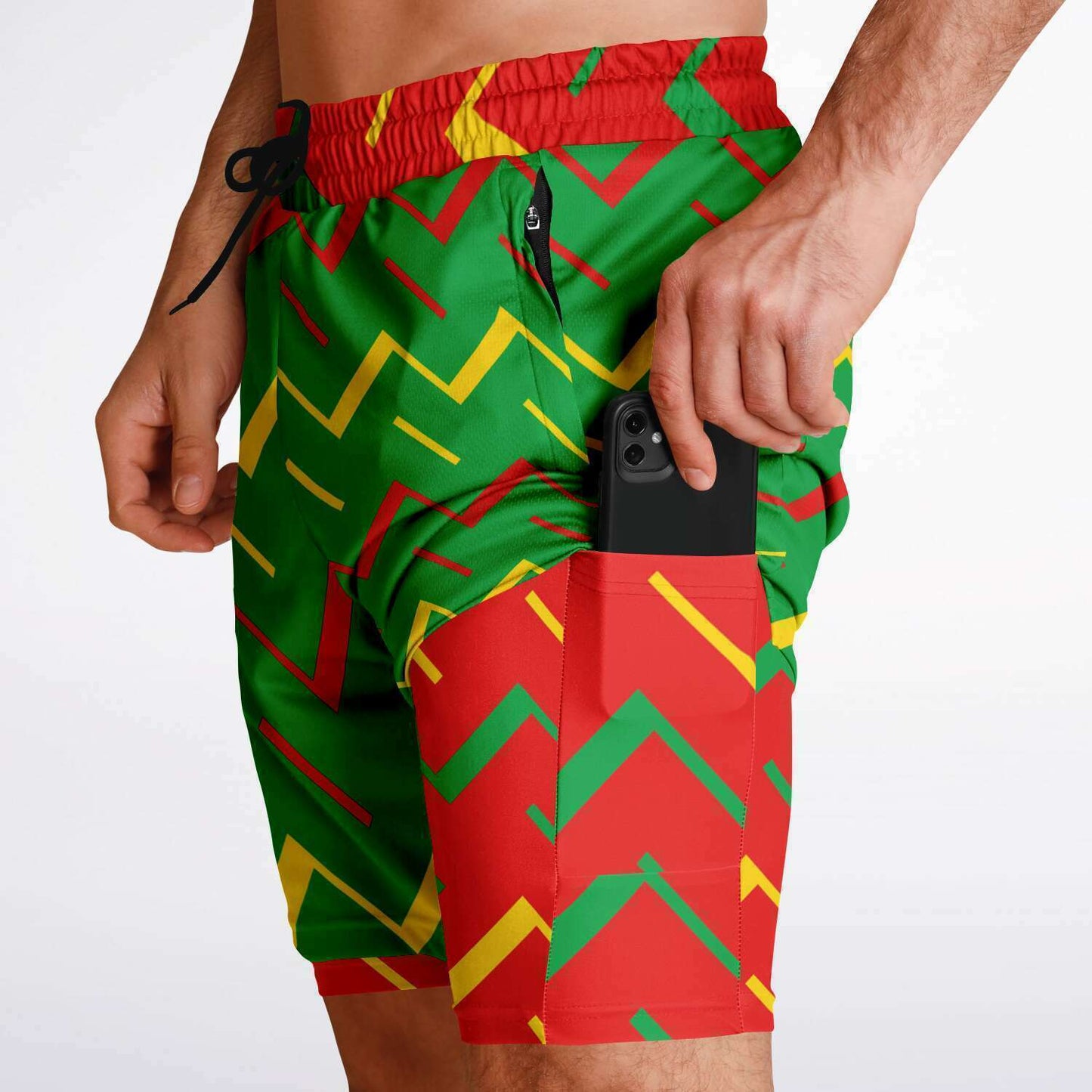 Jamaica Athletic 2-in-1 Compression Shorts