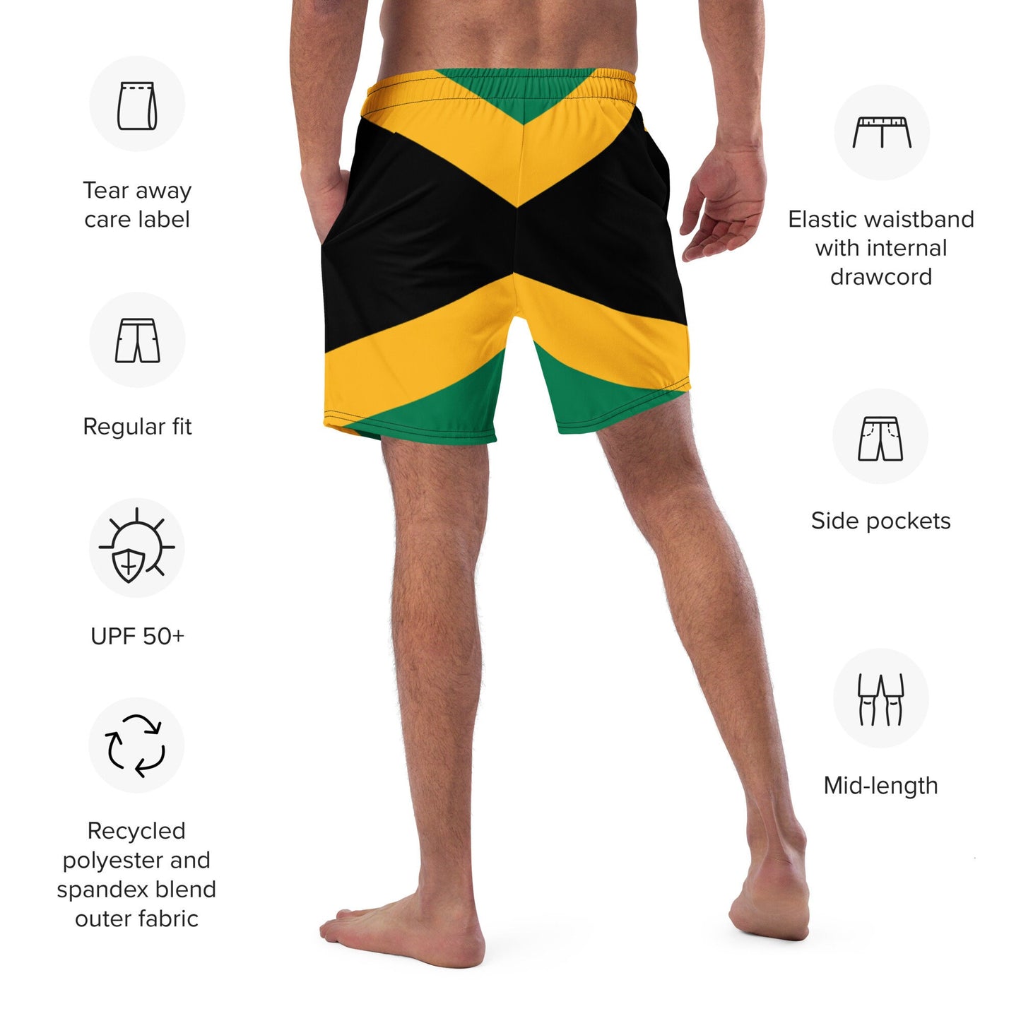 Jamaica Flag Swim Trunks