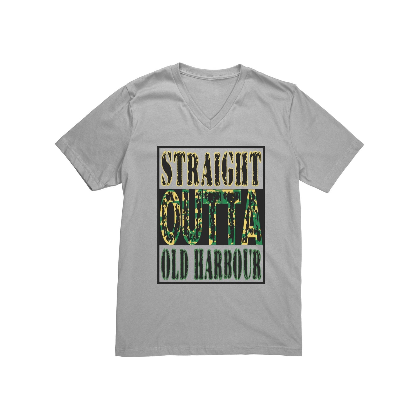 Jamaica Shirt - "Straight Outta Old Harbour" V-Neck Tee OR Personalize with your own Parish