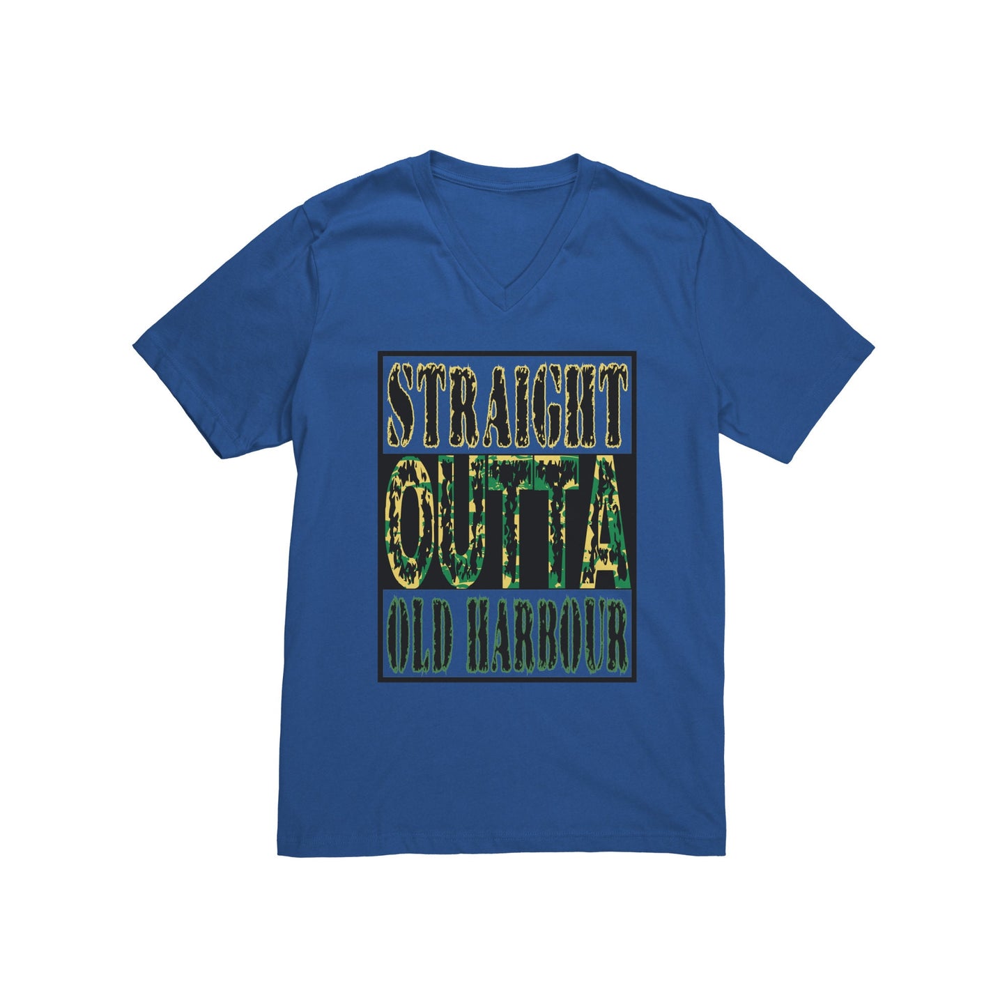 Jamaica Shirt - "Straight Outta Old Harbour" V-Neck Tee OR Personalize with your own Parish