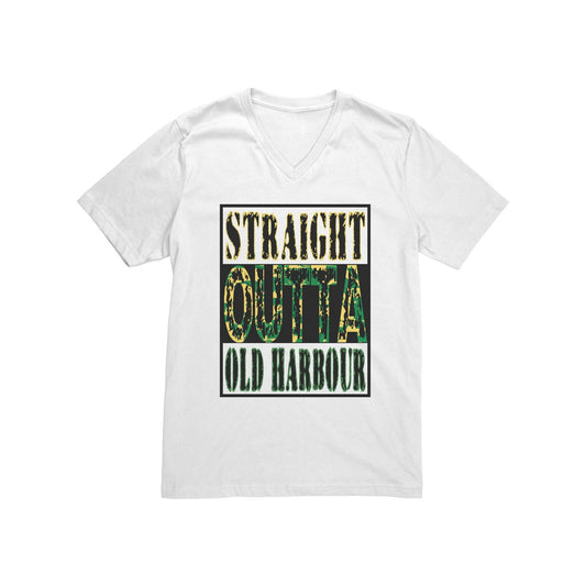 Jamaica Shirt - "Straight Outta Old Harbour" V-Neck Tee OR Personalize with your own Parish