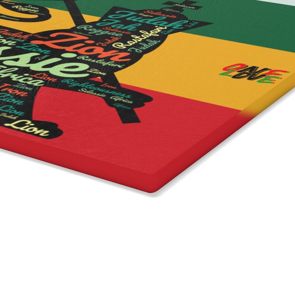 Rastafarian Glass Cutting & Charcuterie Board