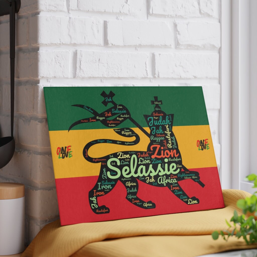 Rastafarian Glass Cutting & Charcuterie Board