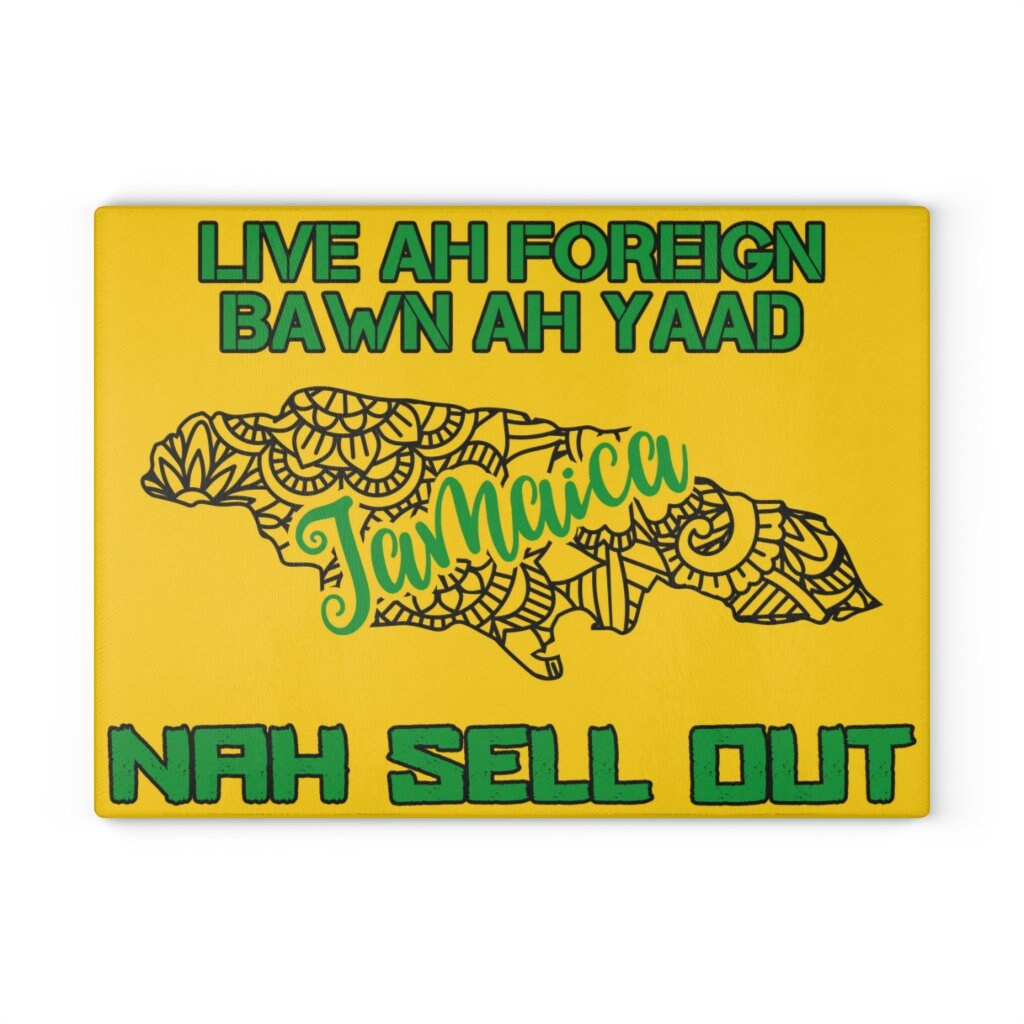 Jamaican Glass Cutting & Charcuterie Board