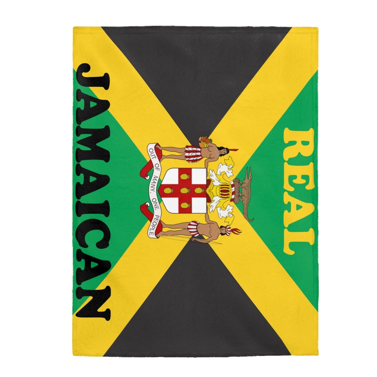 Jamaica Flag Fleece Blanket
