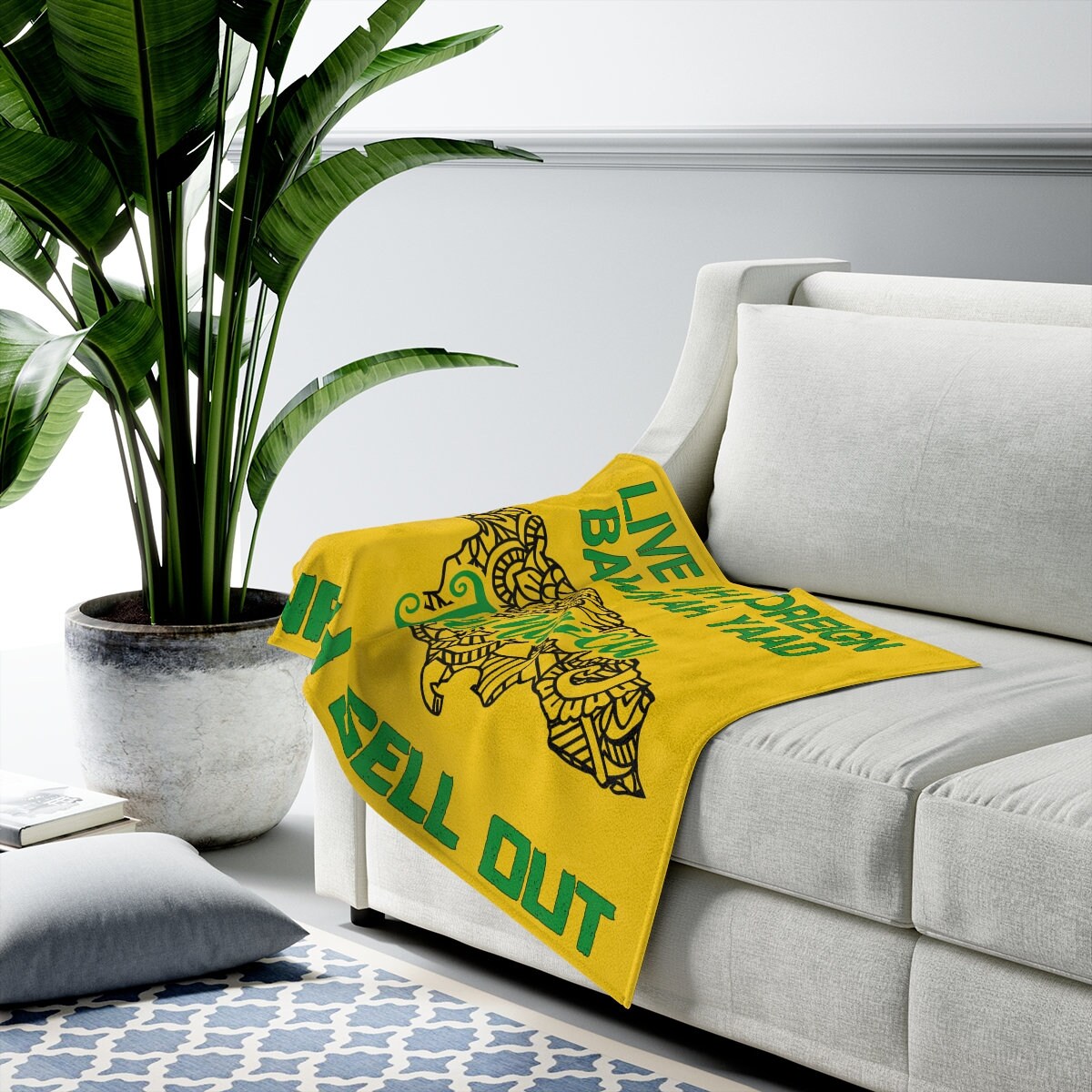 Jamaica Flag Fleece Blanket - Nah Sell Out