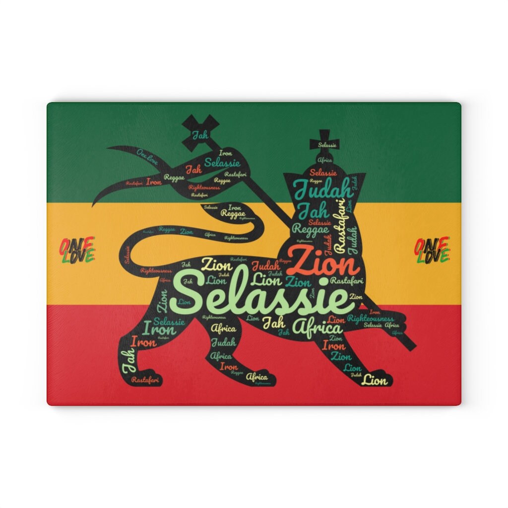 Rastafarian Glass Cutting & Charcuterie Board