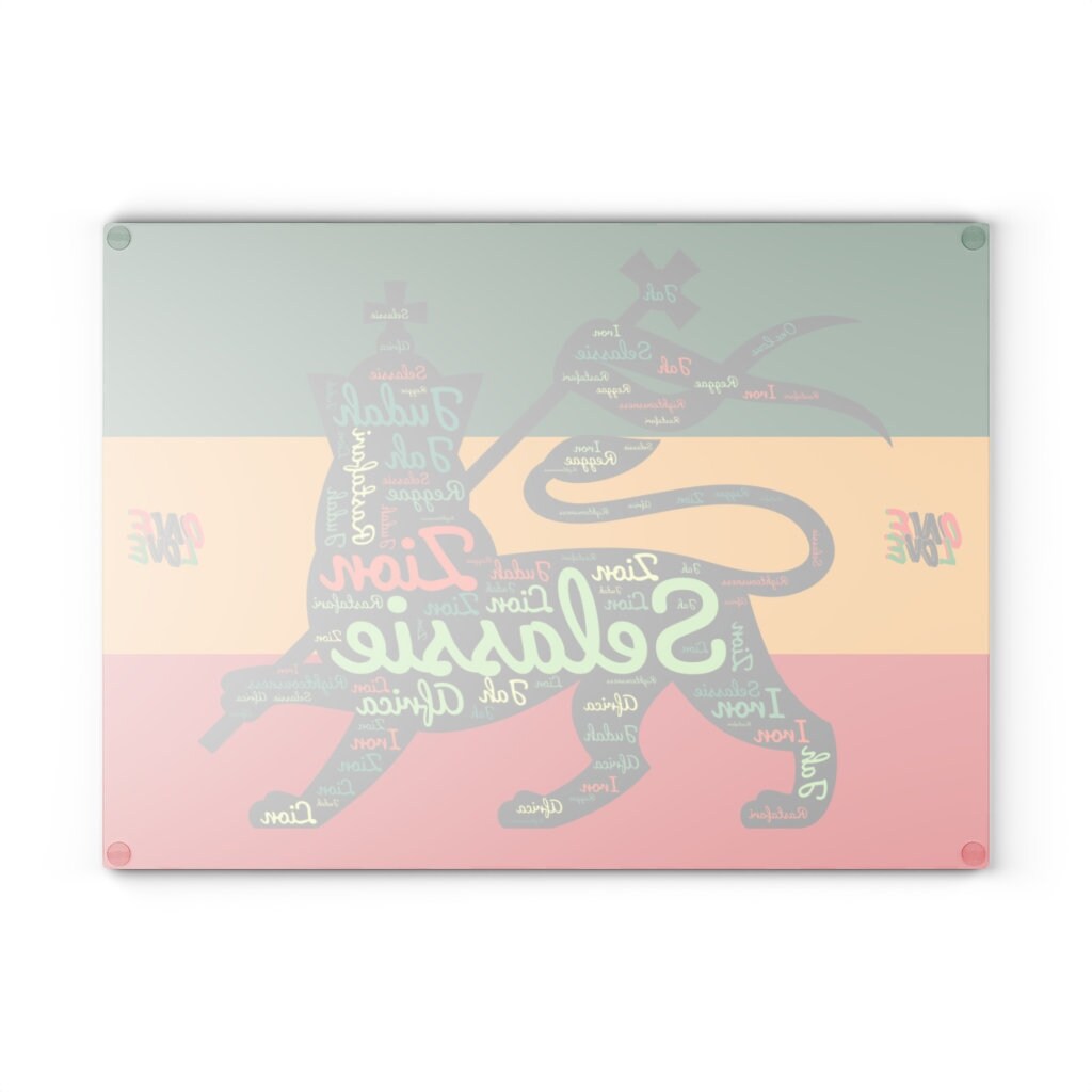 Rastafarian Glass Cutting & Charcuterie Board