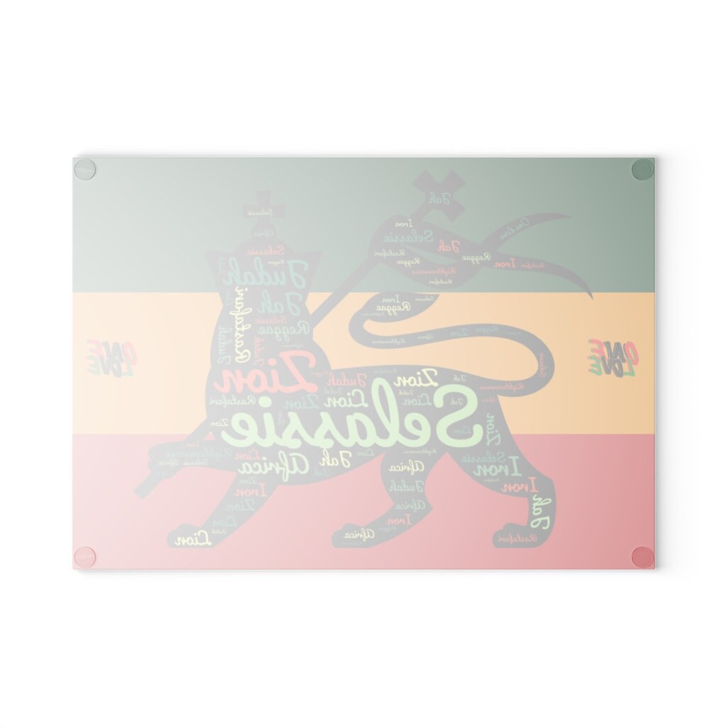 Rastafarian Glass Cutting & Charcuterie Board
