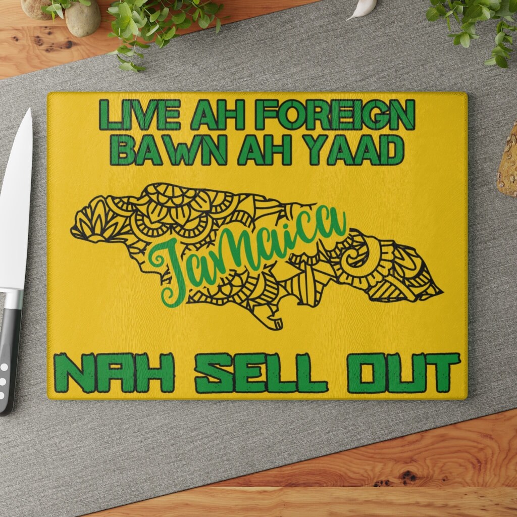 Jamaican Glass Cutting & Charcuterie Board