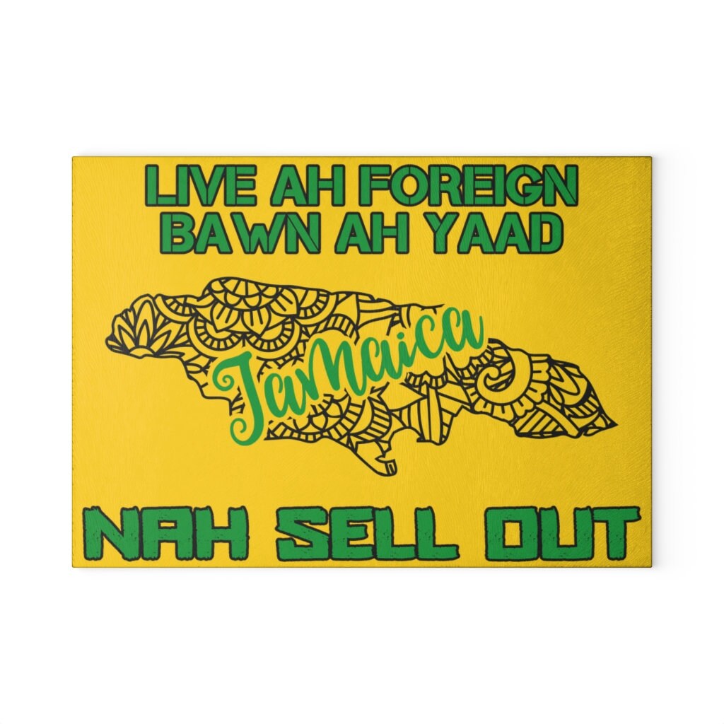 Jamaican Glass Cutting & Charcuterie Board