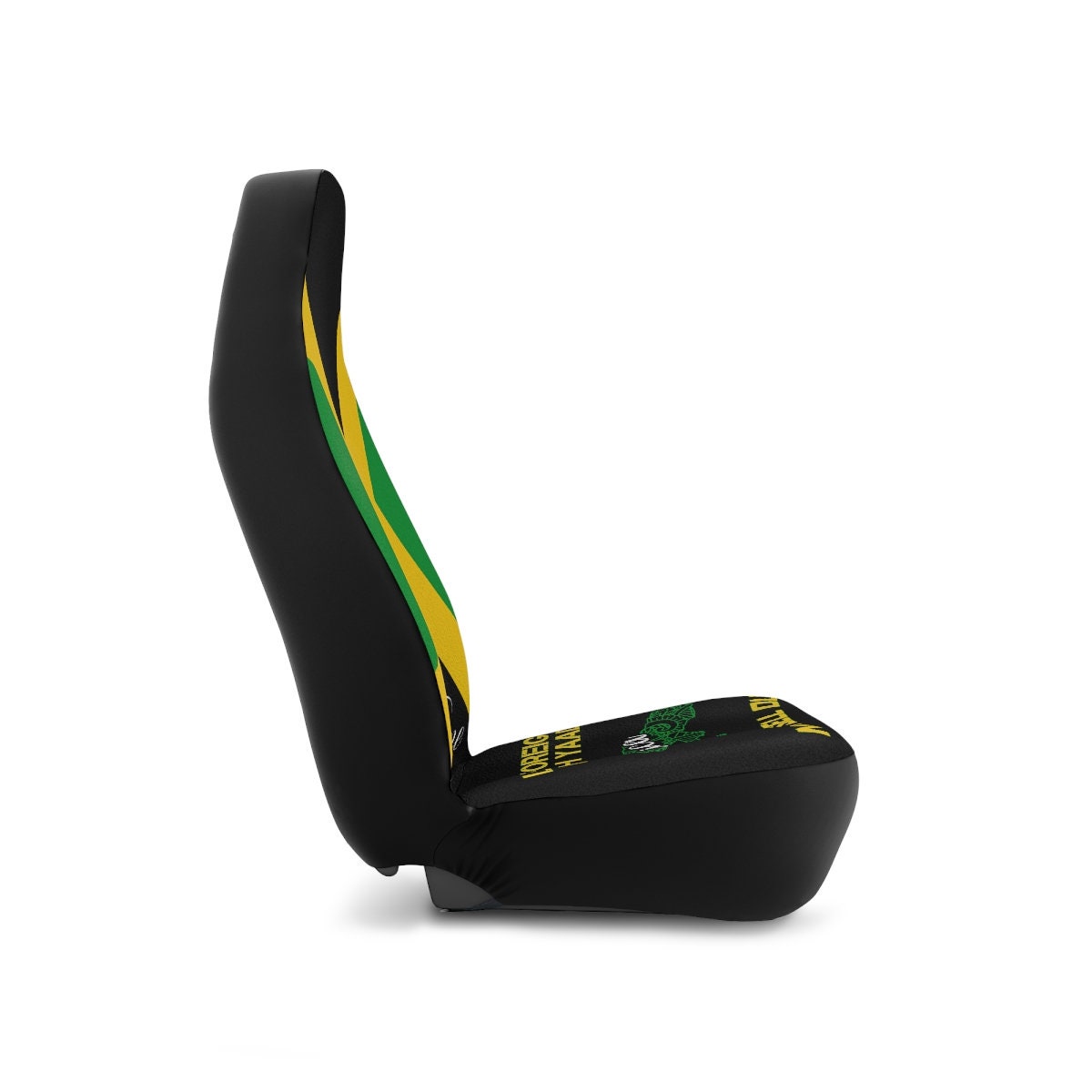 Jamaican Flag Car Seat Cover (Set Of 2) - Universal