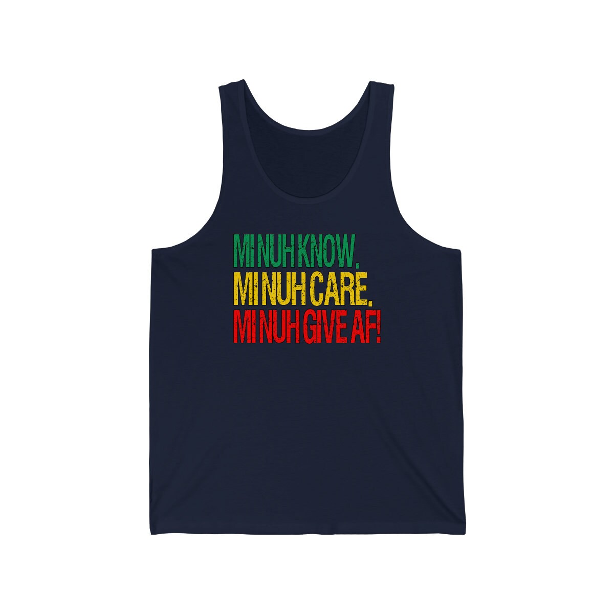 Rasta Colored Jamaican Tshirt | I Dont Know, I Dont Care, I Dont Give AF! Tee