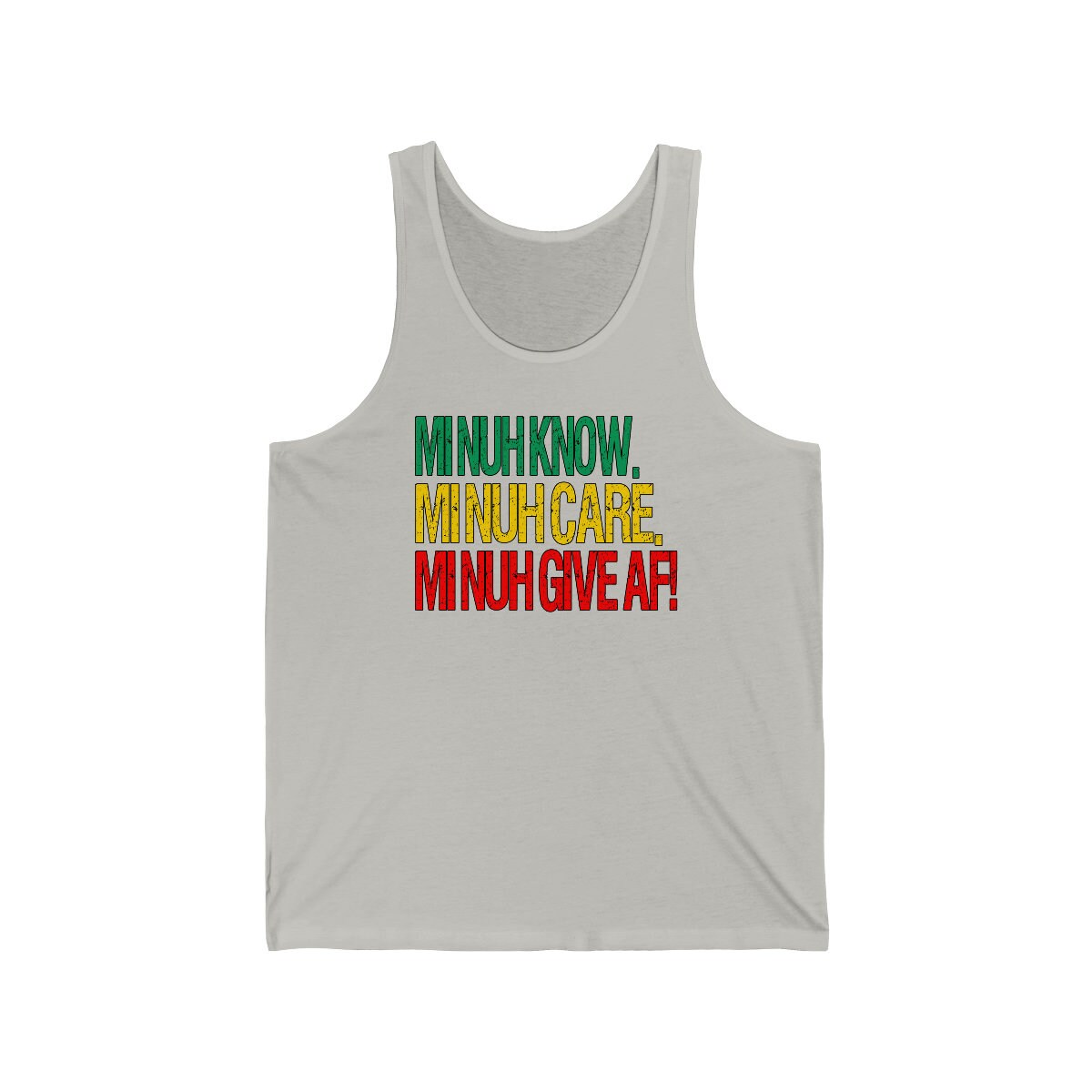 Rasta Colored Jamaican Tshirt | I Dont Know, I Dont Care, I Dont Give AF! Tee
