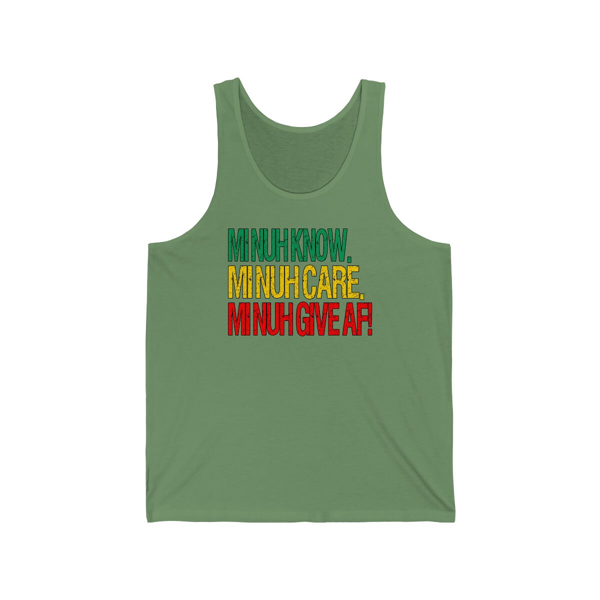 Rasta Colored Jamaican Tshirt | I Dont Know, I Dont Care, I Dont Give AF! Tee
