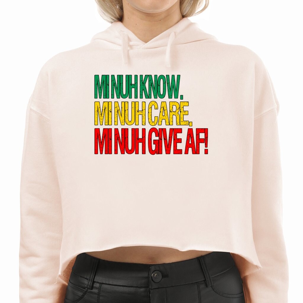 Women's Crop Hoodie IDC IDK IDGAF
