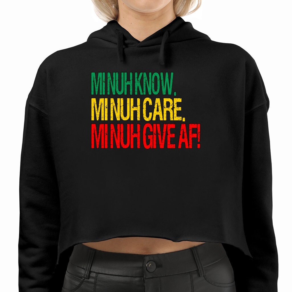 Women's Crop Hoodie IDC IDK IDGAF