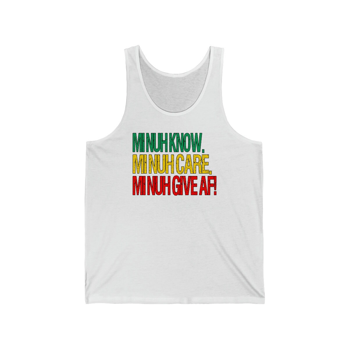Rasta Colored Jamaican Tshirt | I Dont Know, I Dont Care, I Dont Give AF! Tee