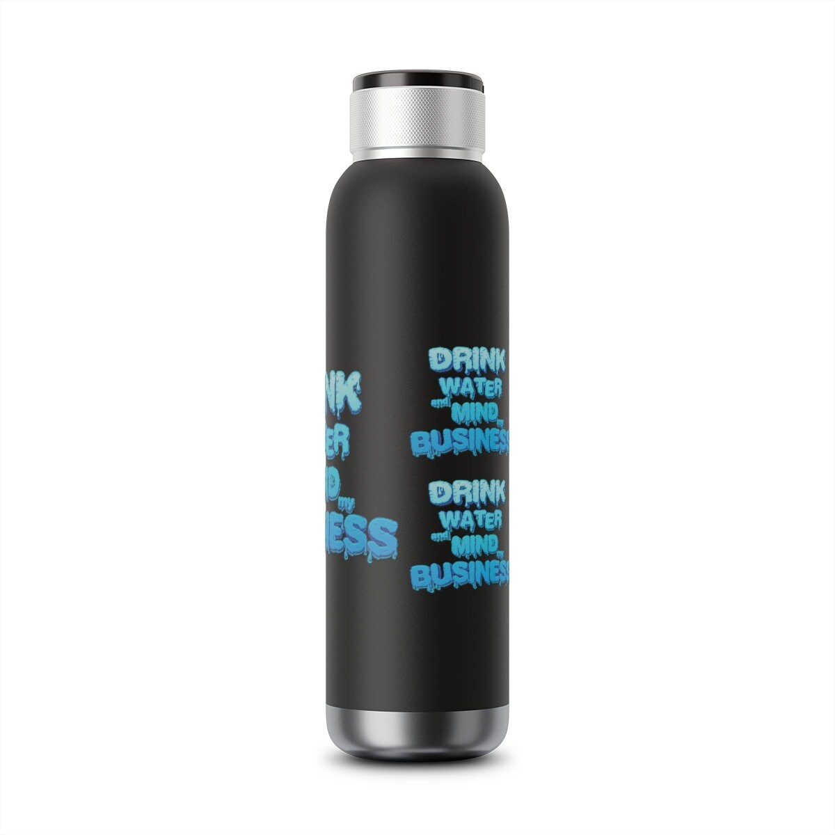 Bluetooth Speaker Water Bottle Vacuum Tight 22oz - Drink Water and Mind My Business