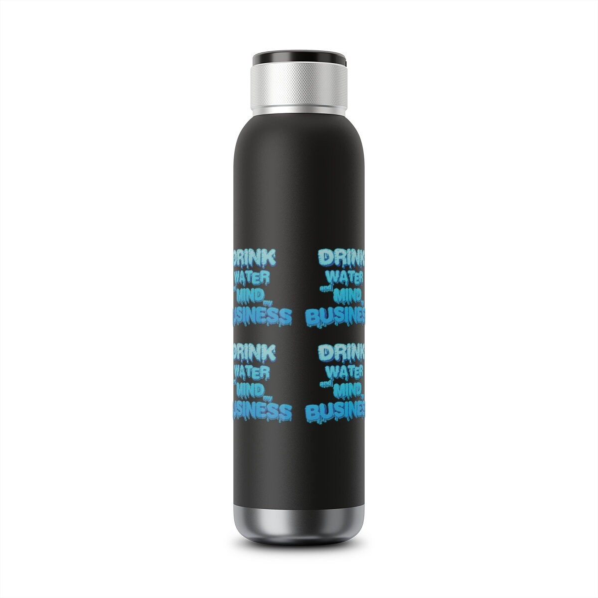 Bluetooth Speaker Water Bottle Vacuum Tight 22oz - Drink Water and Mind My Business