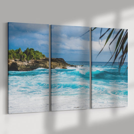 Ocean Beach Island Canvas Print Wall Art