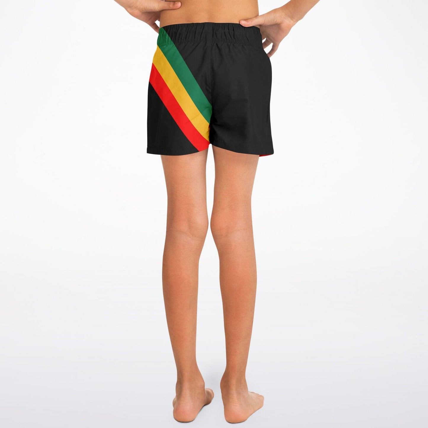 Youth Rasta Swim Trunks Athletic Shorts