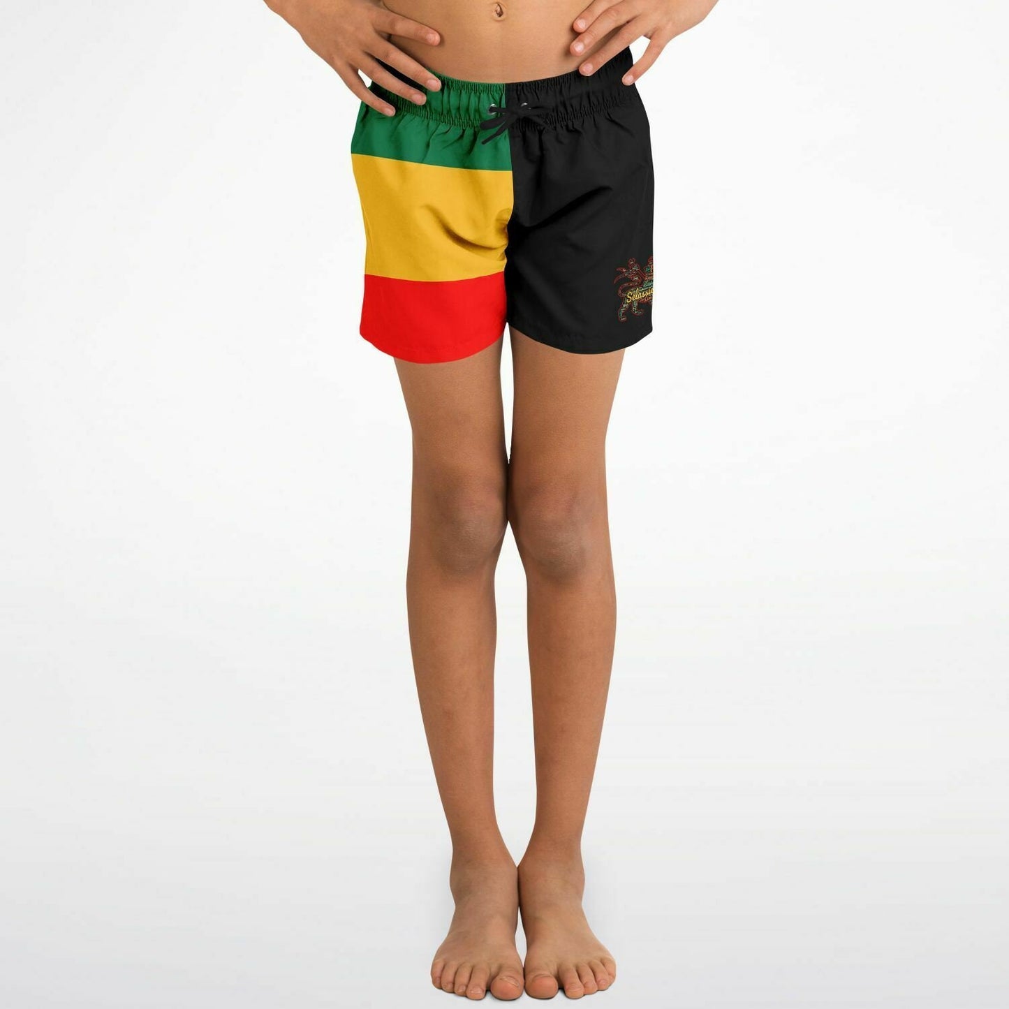 Youth Rasta Swim Trunks Athletic Shorts