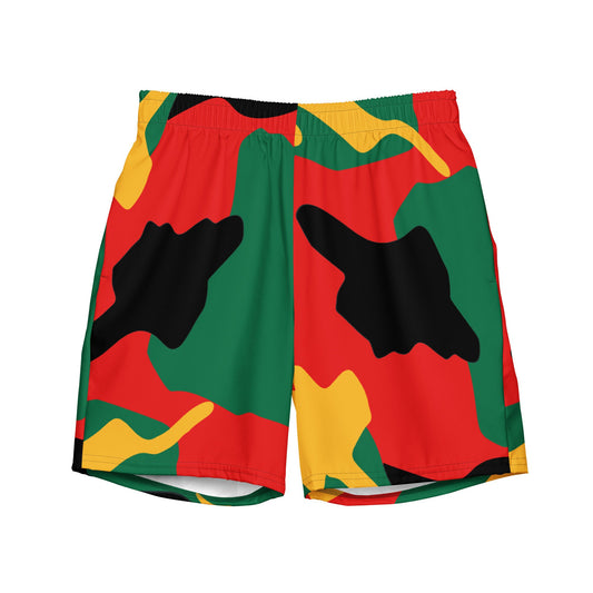 Mens Camo Swim Trunks