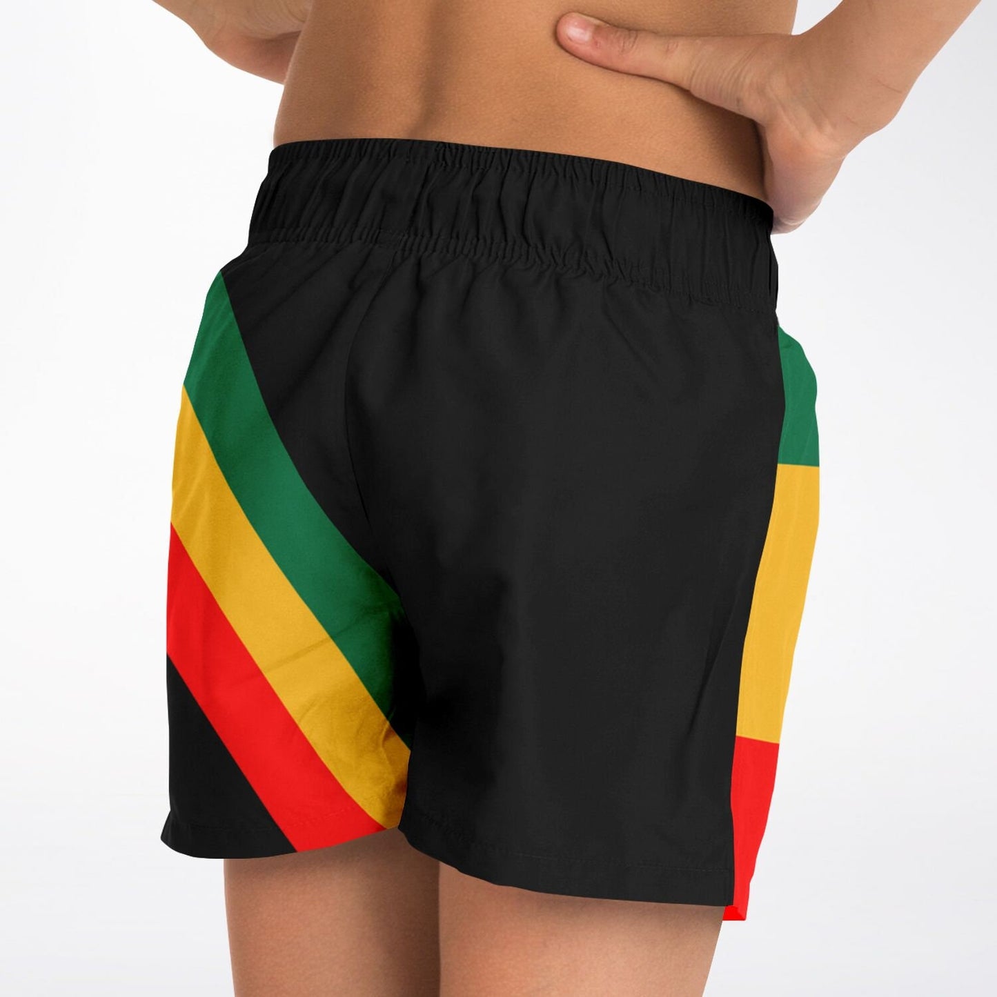 Youth Rasta Swim Trunks Athletic Shorts