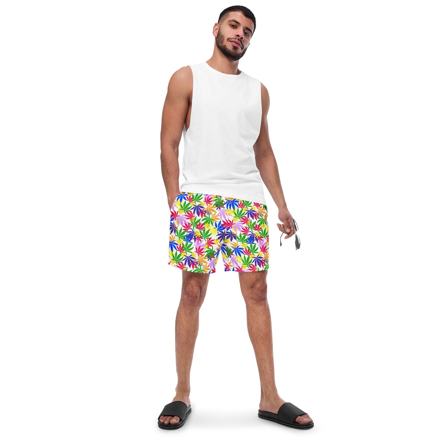 420 Cannabis Swim Trunks