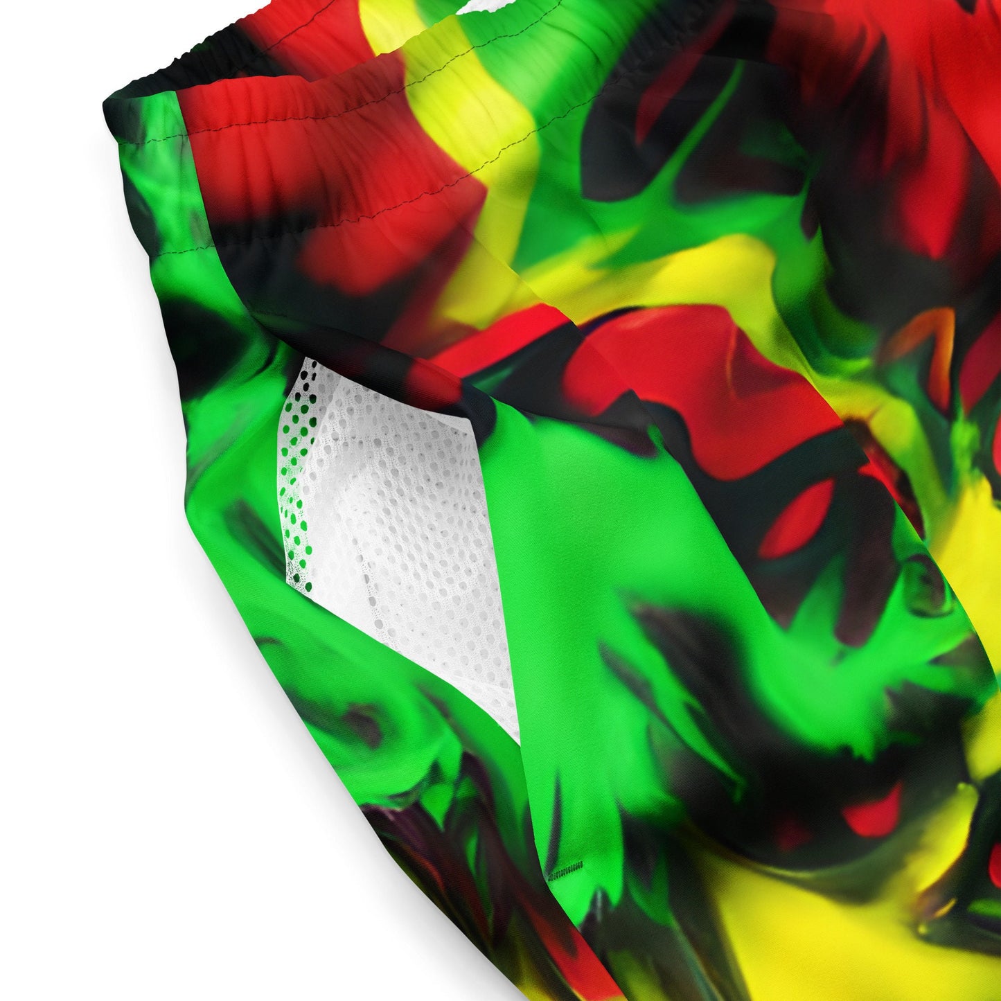 Tie Dye Rasta Swim Trunks
