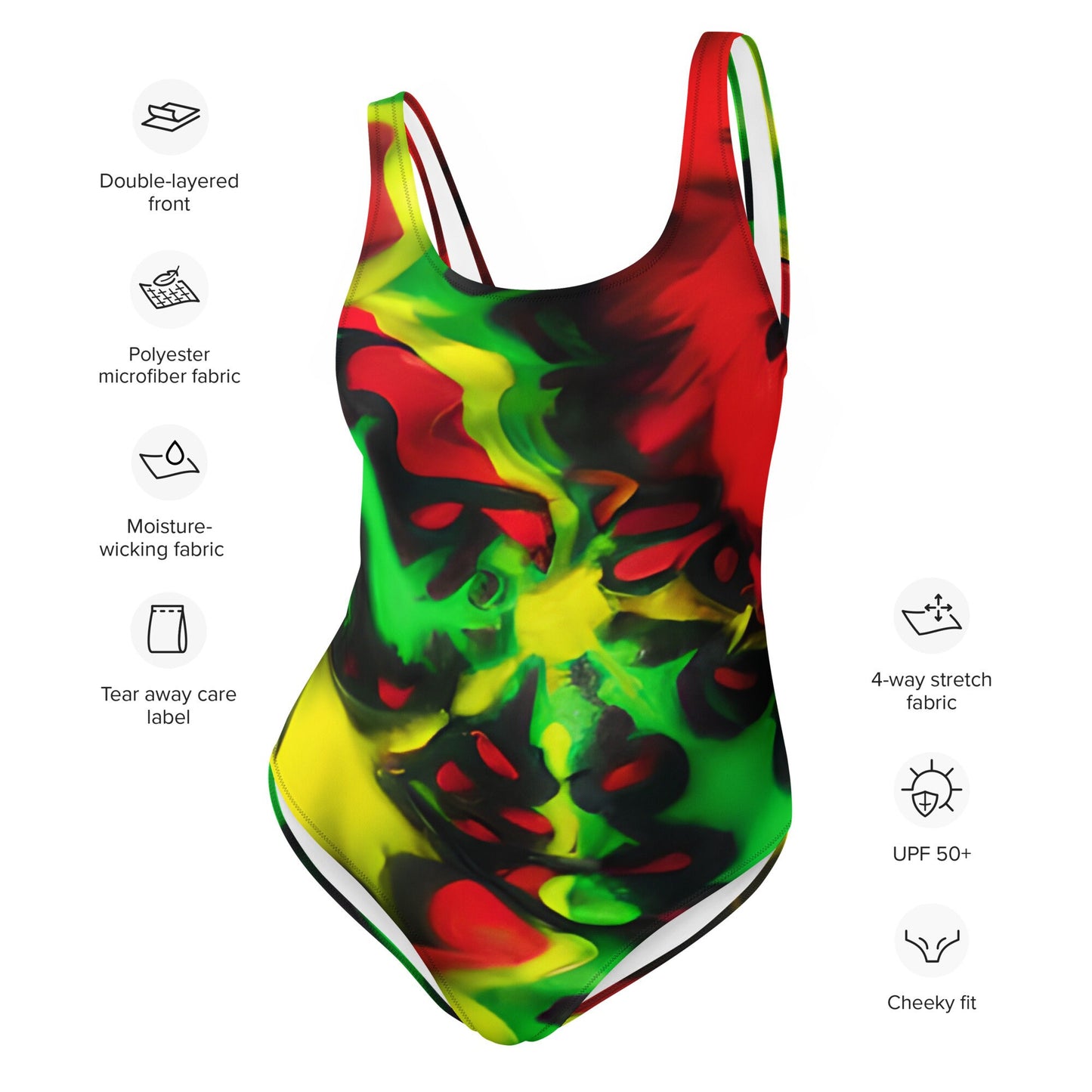 Rasta Women's Swimsuit Monokini Beachwear